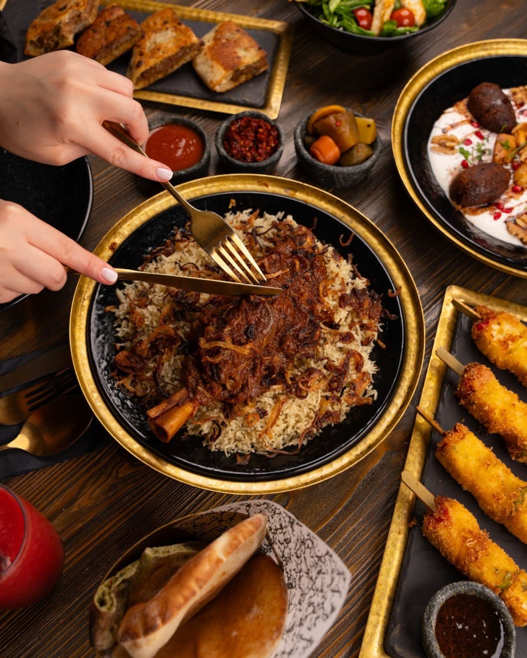 Afghan food at Naan & Kabob